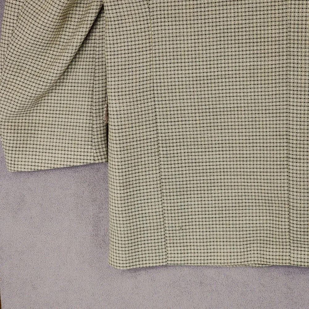 Michael Gabrielle Blazer 40R Men Beige Nailhead Single Breast Canada Wool Preppy